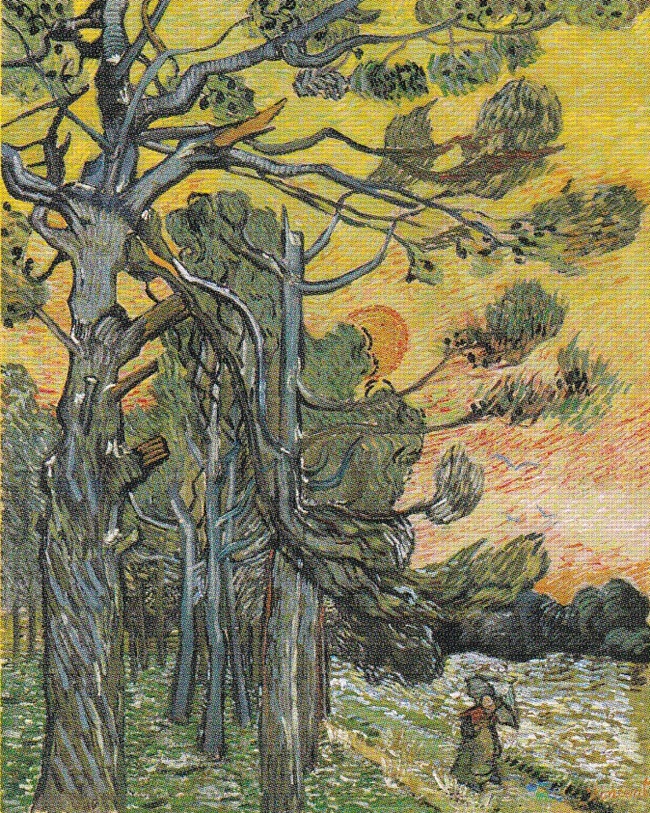 〈夕暮れの松の木〉　1889年　　クレラー＝ミュラー美術館蔵
