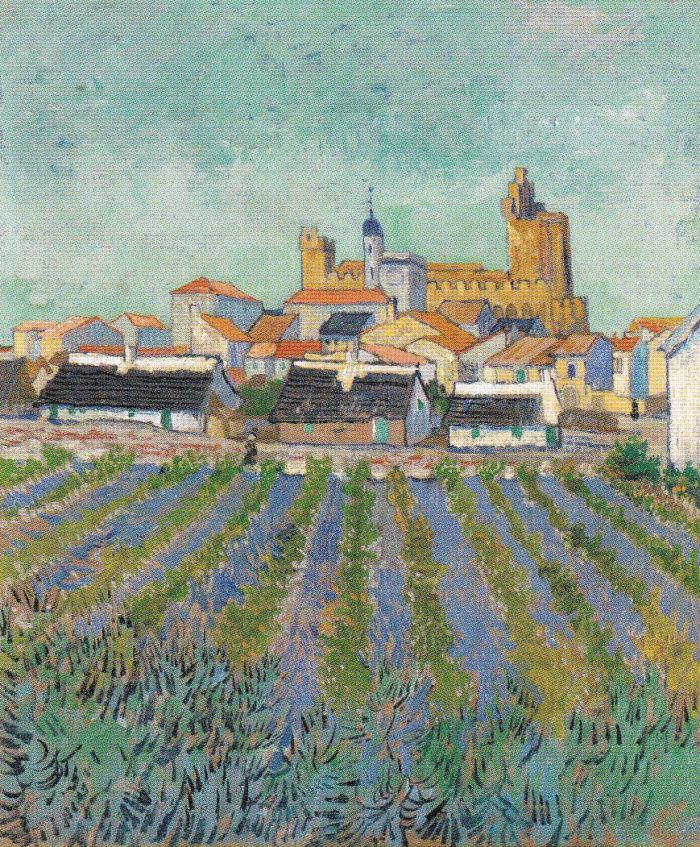 〈サント＝マリー＝ド＝ラ＝メールの風景〉　1888年　クレラー＝ミュラー美術館蔵